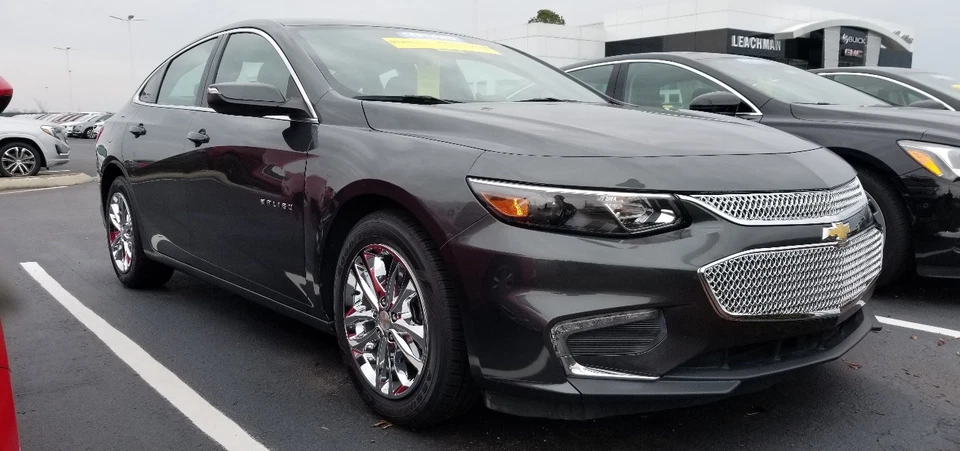 2016-2018 Chevrolet Malibu LT или гибрид 17 дюймов хромированные колесные диски # 7571P-C КОМПЛЕКТ/4 - Изображение 2 из 3