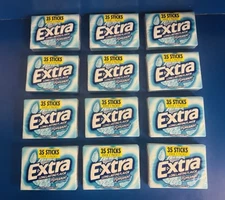 (12) Wrigley’s Extra Mega Packs Lot Gum Peppermint, 35pc BB: 10/2026