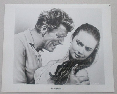 PRESS PROMO PHOTO MOVIE THE UNFORGIVEN AUDREY HEPBURN & BURT LANCASTER 8X10 U549