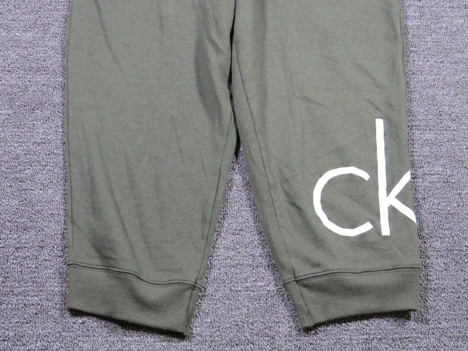 Pantalones deportivos Calvin Klein para mujer grandes verde oliva ropa de dormir jogger salón CK Foto 3 de 4