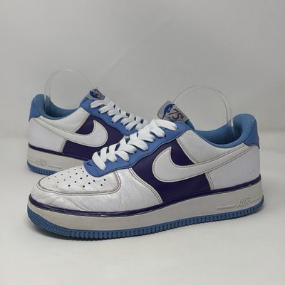 Nike Air Force 1 07 LV8 NBA 75th Anniversary Purple Blue White Men 9.5
