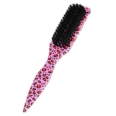 Trendy Leopard ABS Beard Comb For Thick Face Hair Care And Grooming