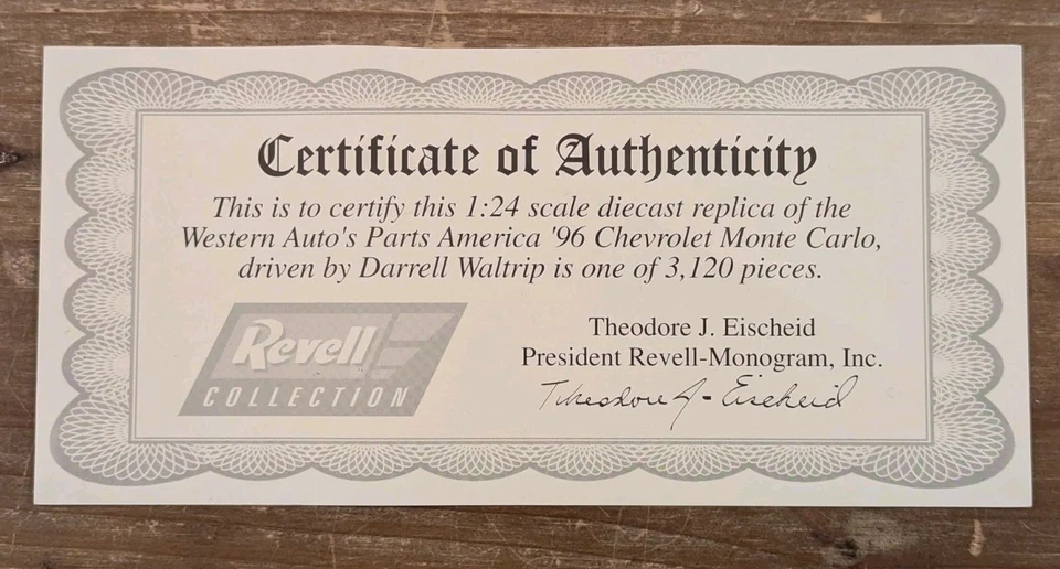 Revell Darrell Waltrip #17 Western Auto Chevy Monte Carlo 1:24 Diecast - LEER Foto 2 de 4