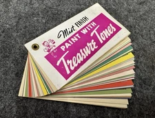 Vintage c1950s Bishop Conklin Paint Treasure Tones Swatches Samples Reference