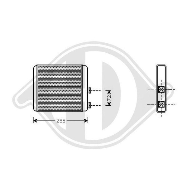 WäRmetauscher Innenraumheizung Diederichs DCM1168 Diederichs Climate FüR Opel-image