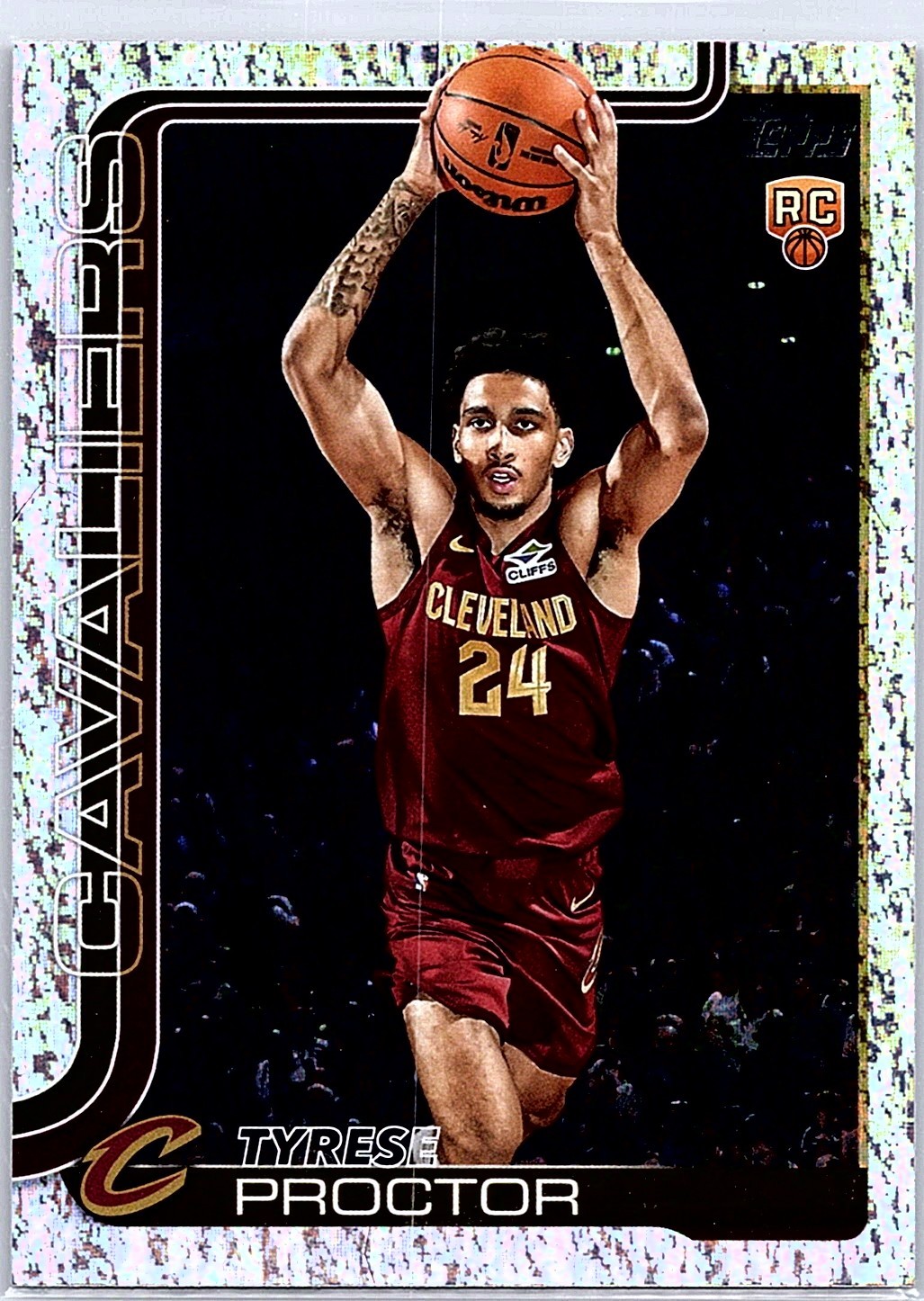 Tyrese Proctor Holo Foil Rookie RC 2025/26 Topps Basketball Card #250 Cavaliers