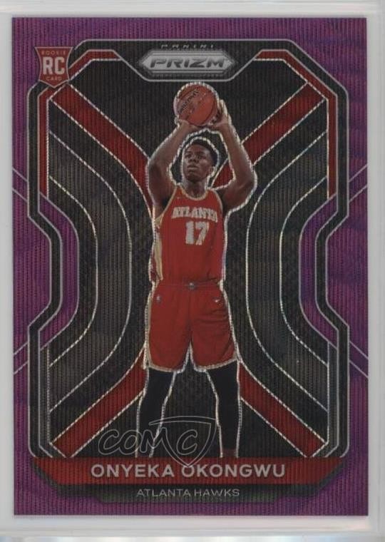 2020-21 Panini Prizm Purple Wave Prizm Onyeka Okongwu #260 02ez
