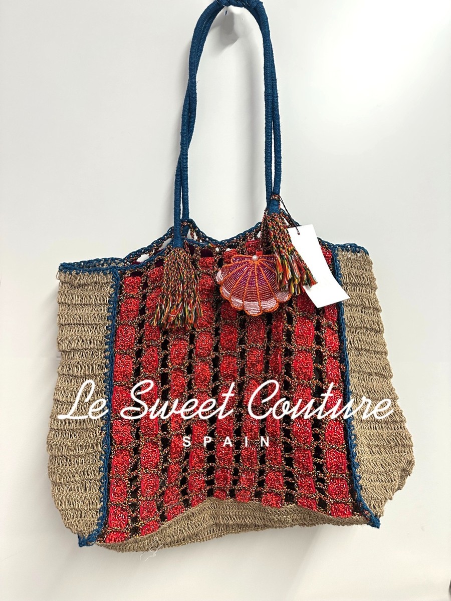 ZARA WOMAN NWT SS25 MULTICOLORED BEADED BRAIDED MAXI BAG 3293/201