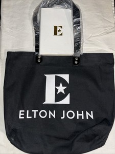 Elton John NEW Swag Tote Bag & Diary Journal Book Purple Lined Purse Messenger