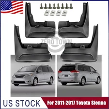 New Front & Rear Splash Guards Mud Flaps Mudguards for 2011-2017 Toyota Sienna