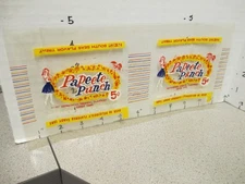Williamson Candy bar co 1950s PAPEETE PUNCH cello WRAPPER hula girl Follytown