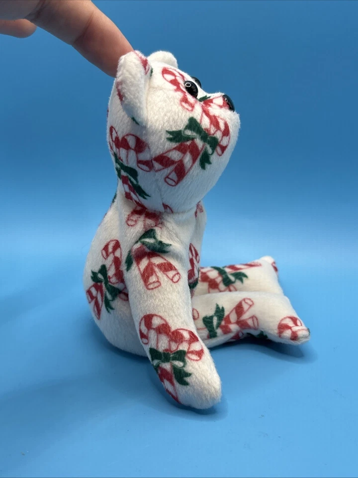 Raro bastón de caramelo oso de Navidad - sin etiquetas (beanie bebé se parece) Foto 2 de 4