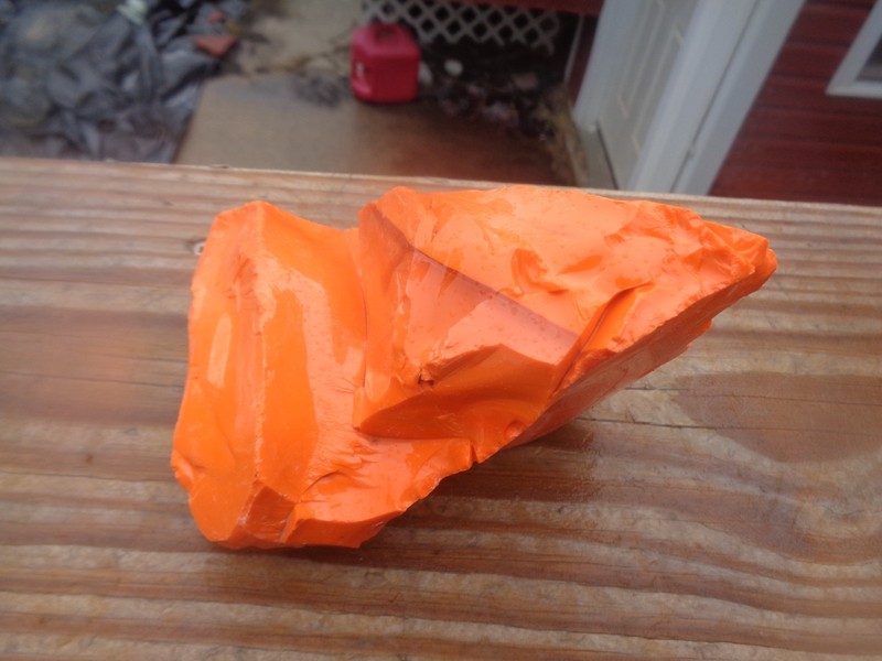 Glass Rock Slag Opaque Orange Rocks 1.8 lbs 99E Landscaping Aquarium