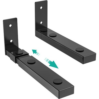 WALI Center Channel Speaker Wall Mount, Universal 7 to 11.5 inch, Black 