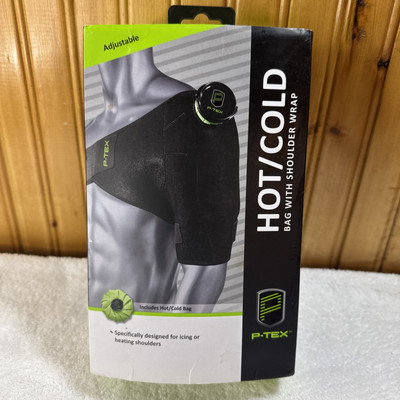 P-TEX Hot & Cold Bag With Shoulder Wrap Strap Adjustable Stretch Black