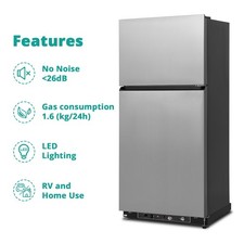 Smad Gas LPG Refrigerator Freezer RV Fridge Off-grid Camper Campervan 19.07Cu.Ft