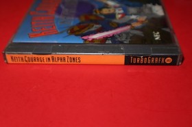 KEITH COURAGE IN ALPHA ZONES FOR TURBOGRAFX 16 IN CASE WITH INSTRUCTIONS TESTED!