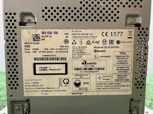 2016 2017 Volkswagen Jetta Jetta GLI CD Player Radio Stereo OEM - Picture 3 of 5