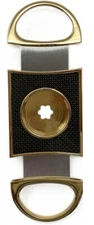 Cigar Boulevard PERFECT CIGAR CUTTER STAR Gold-Black Carbon Fiber. Lifetime Guar