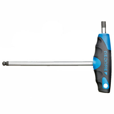 Gedore 2498596 DT 2142 2,5 Hexagon Allen key with 2C-T-handle 2.5 mm