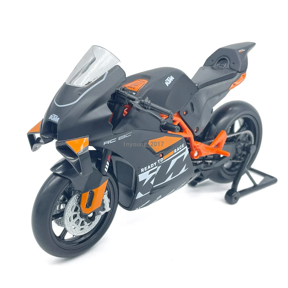 1/12 KTM RC 8C Motorrad Modell Druckguss Spielzeug fur Kinder Geschenke Schwarz - Bild 3 von 4