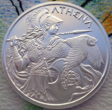 1 oz. ATHENA Greek Mythology Series #6 rounds BU .999 fine silver 116.91 per troy oz