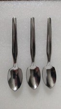 Vtg Enjoy Grapefruit Stainless Steel Serated Edge Spoon Set Of 3