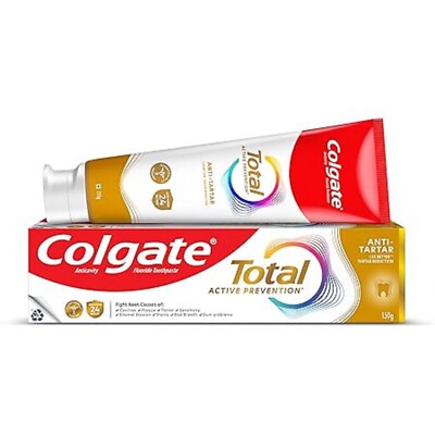 Total Anti-Tartar Anti-Germ Toothpaste with 1.5x Better Tartar Reduction - 150g