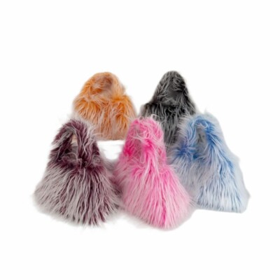 Fecialy Borsa Da Donna In Pelliccia Borsa Tote Invernale Soffice Borse A Tracolla Sfocata Borse In Pelliccia Sintetica - Foto 8