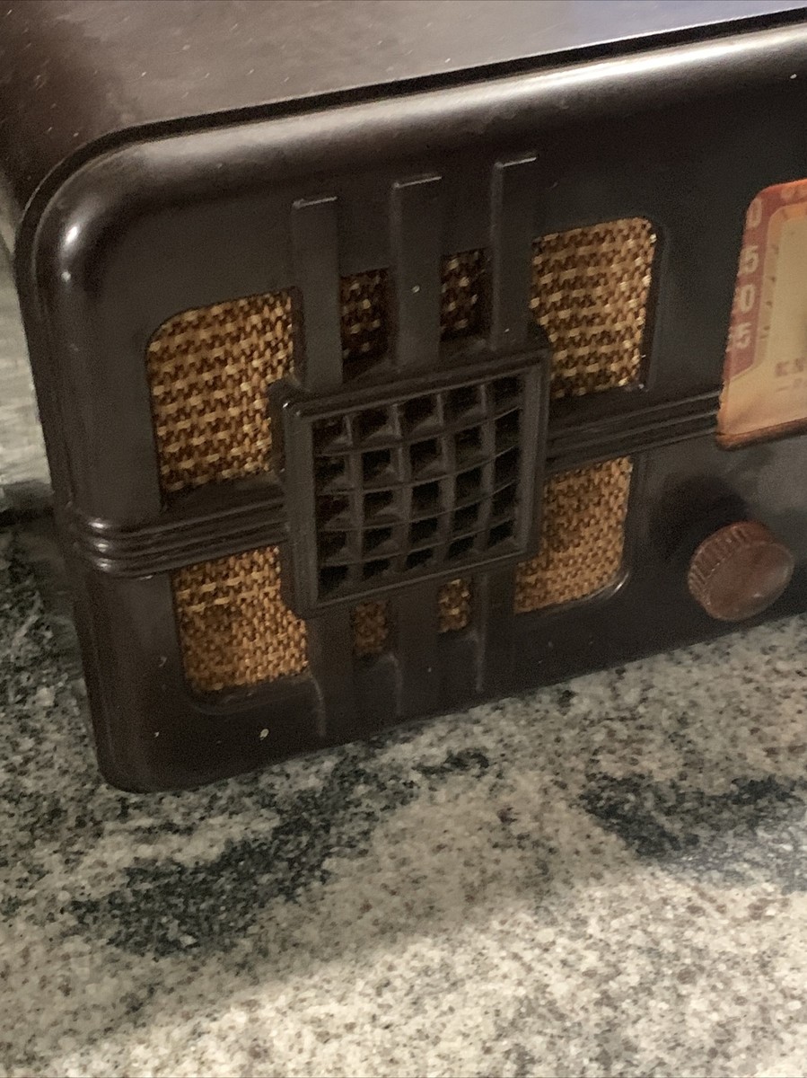Knight Ranger Tube Radio Bakelite 1940's brown Bakelite Working | eBay