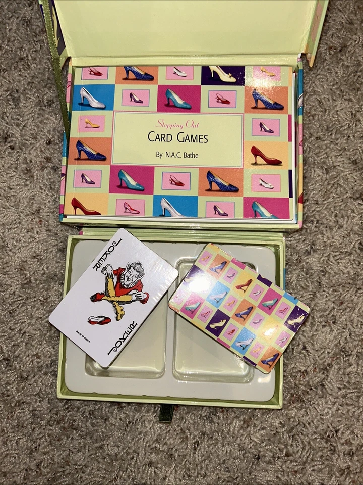 New Card Games by N.A.C Bathe Gift Box Book + 2 decks 36 Card Games New & Sealed - Image 4 of 4