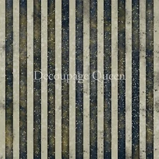 A3 Decoupage Paper FESTIVE STRIPES | Decoupage Queen Rice Paper Mulberry Craft