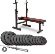 hantelbank mit gewichten gebraucht