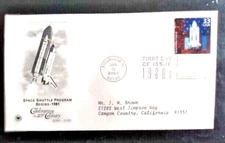 SPACE SUTTLE PROGRAM 1980s DECADE CTC 2000 PCS CACHET FDC