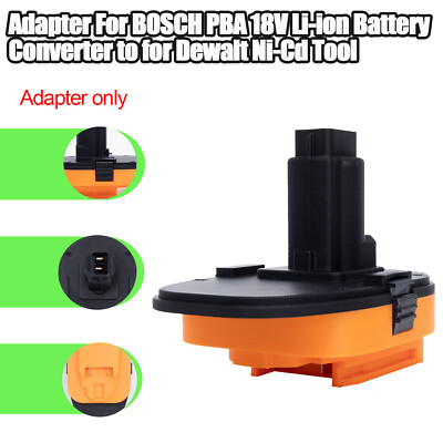 For BOSCH PBA 18V Lithium-ion Battery Adapter Converter to for Dewalt Ni-Cd Tool