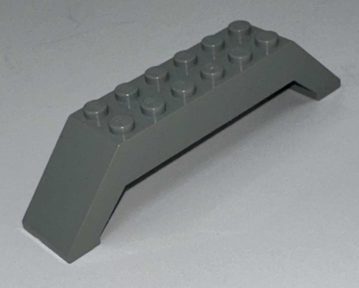 LEGO (Old) Light Gray Double Slope/Arch #30180 10x2x2 45° Star