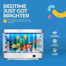 Artificial Tropical Fish Tank Lamps Aquarium Virtual Ocean in Motion Night Light