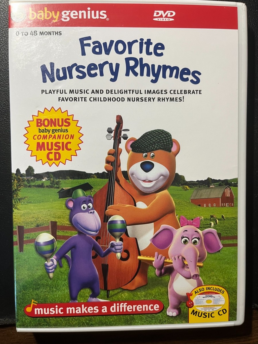Baby Genius - Favorite Nursery Rhymes (DVD, 2004) w/ Bonus