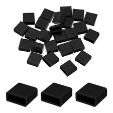 25pcs USB Type A Port Plugs Covers Caps Anti Dust for USB Male End, Black