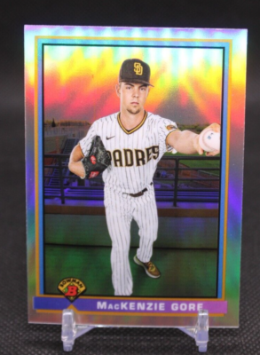 2021 Bowman Chrome 1991 McKenzie Gore Silver Refractor Card 91B-MG