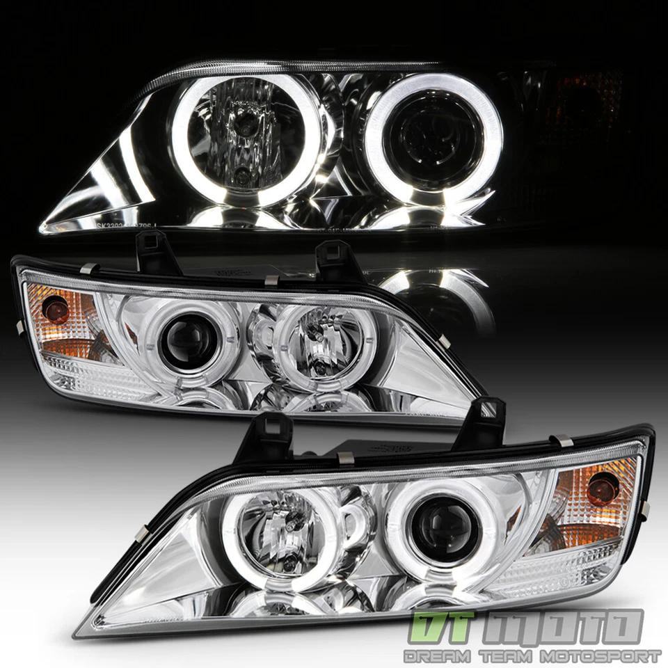 1996-2002 BMW Z3 LED Dual Halo Projector Headlights Lamps Lights Left+Right Pair - Image 2 of 4