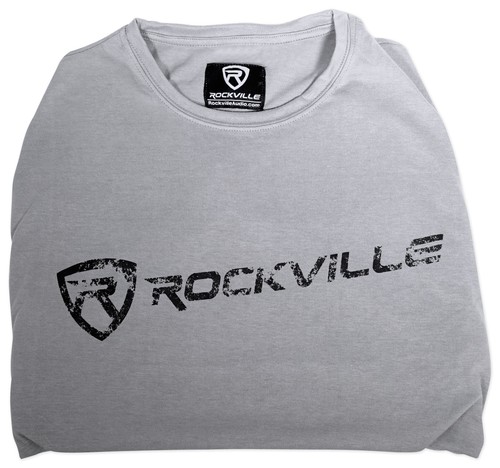 Rockville Grey Fitted T-Shirt - Size-XXL Dry-Fit 65% Polyester & 35% Cotton - Picture 3 of 3