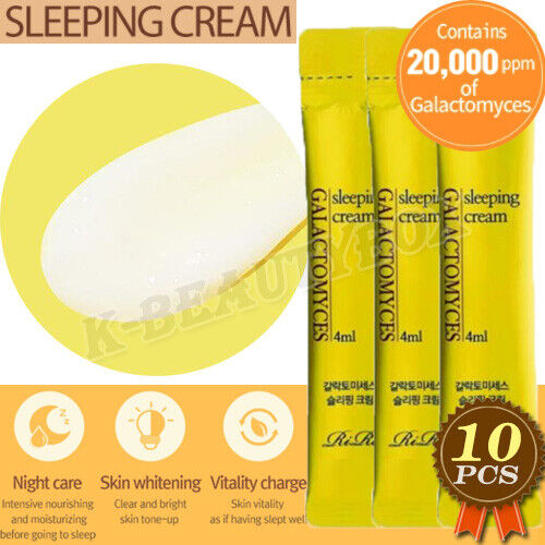 RiRe Galactomyces 20,000PPM Sleeping Cream 4ml 10pcs Night Cream Overnight Cream - Picture 1 of 12