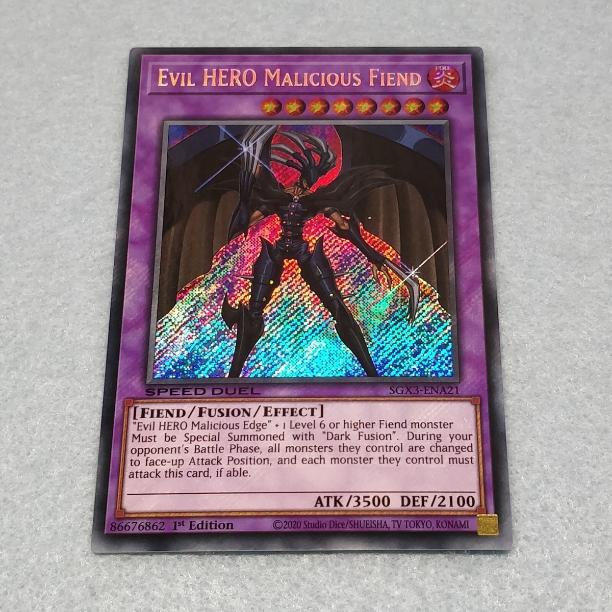 Yugioh Evil HERO Malicious Fiend SGX3 1st Edition Secret Rare Card NM | eBay Yugioh Evil HERO Malicious Fiend SGX3 1st Edition Secret Rare Card NM | eBay