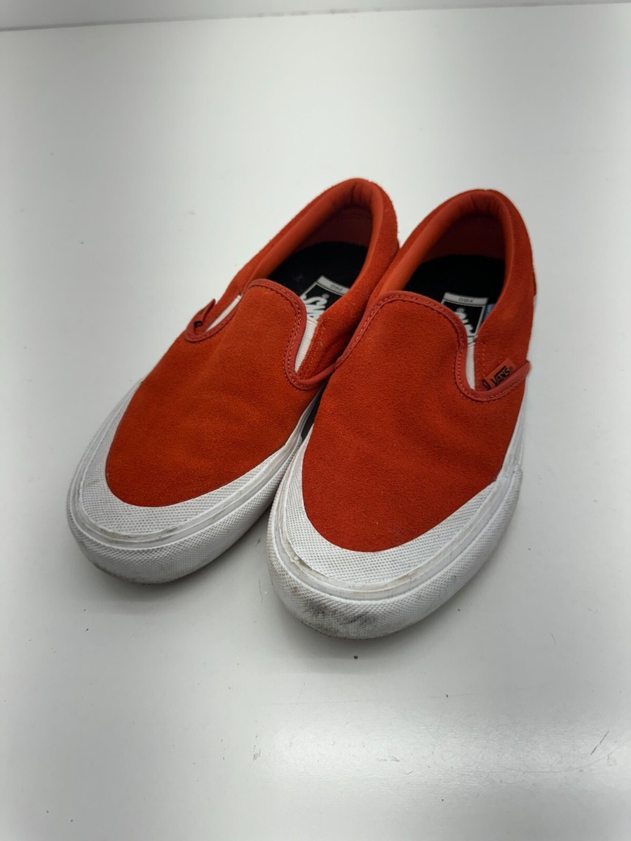 Orange Vans Nubuck Slip On Vans Orange Suede No Lace Slip One - Main Image