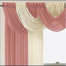 Image of 1 piece of high quality voile swag- design your window up yourself