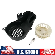 Complete Air Cooling Fan & Cover+Spark Plug For Yamaha Jog 90cc 2-Stroke Scooter