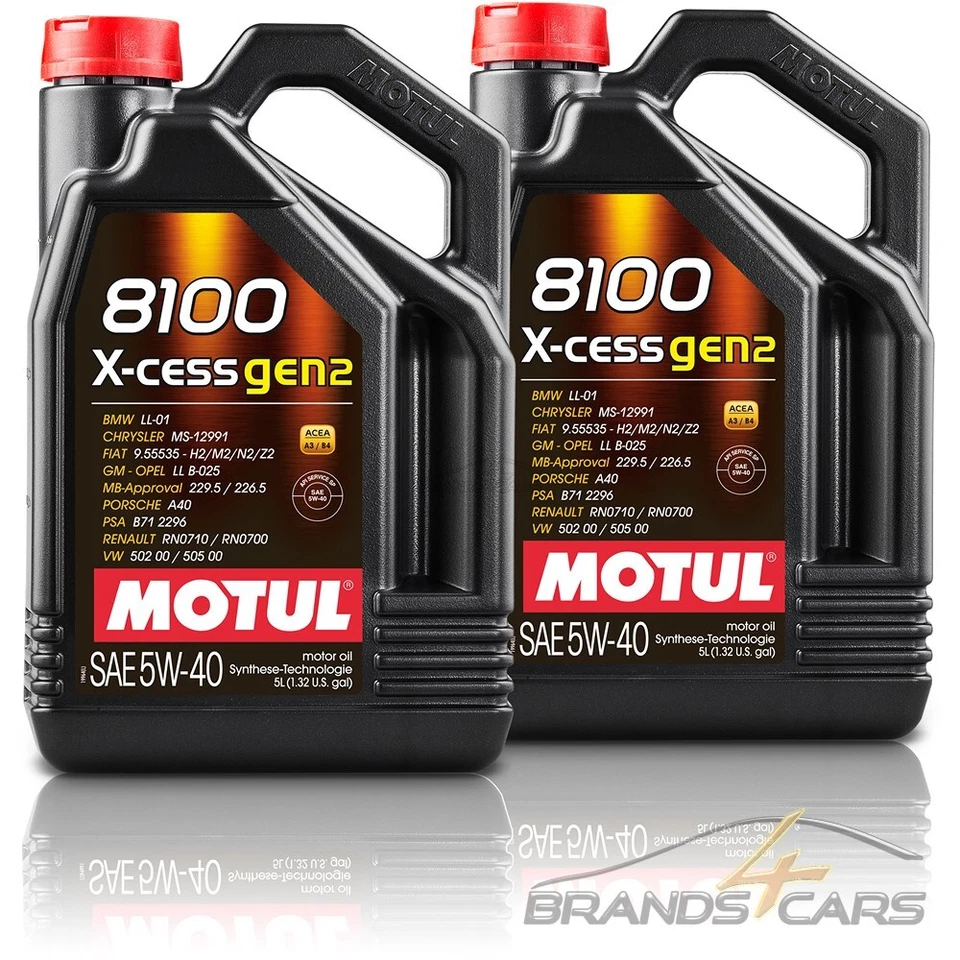 10 L MOTUL 8100 X-CESS GEN2 5W-40 MOTOR-ÖL MOTOREN-ÖL 50048529