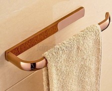 Rose Gold Bathroom Wall Mounted Towel Ring Towel Rack Holder Towel Bar Kba868