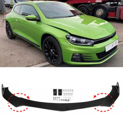 Glanz Schwarz Frontspoiler Lippe Diffusor Spoilerlippe für VW Scirocco 2008-2020